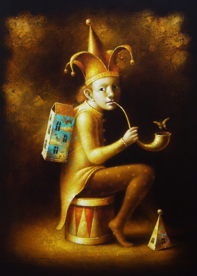 pintura surrealista de Ronald Companoca, surrealismo en pintura peruana